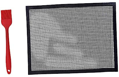 Toddmomy Antihaft-grillmatte BBQ-pad Wiederverwendbar Hitzebeständig Für Grills Geeignet Schutz Vor Kleben Und Verschmutzung Grillmatten Für Steak Gemüse Kebabs