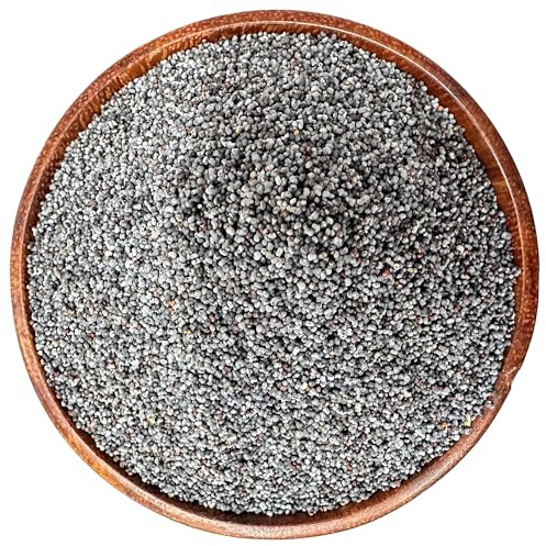 NY Spice Shop Whole Poppy Seeds - Nutritious and Flavorful Black Poppy Seeds for Baking, Cooking, Salad Dressing - Natural Flavor Seed and Ideal for Baking and Toppings (8 Ounce)