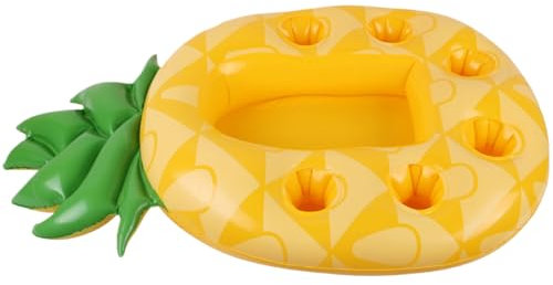 Galleggianti gonfiabili per piscina, vassoio galleggiante portatile in PVC con portabicchieri, perfetto per feste estive e relax a bordo piscina