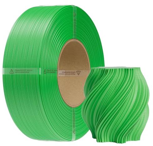 Creality CR Refill PETG 3D Printer Filament 1.75mm, Glossy Translucent Finish, +/-0.02mm Accuracy, Fits Most 3D Printer (Transport Green)