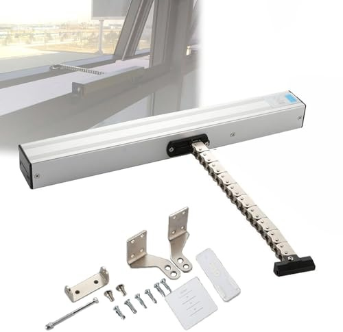 POCDUUA Apri E Chiudi Finestre Motorizzati, per Finestre con Pannello di Controllo E Telecomando Wireless per Lucernari, Finestre A Battente, Finestre con Apertura Superiore/Inferiore,300mm