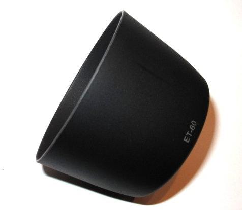 Maxsimafoto - Lens Hood Compatible with Canon ET-60, ET60 For CANON EF 75-300mm f4.0-5.6 II, EF 75-300mm f4.0-5.6 III, 75-300mm f4.0-5.6 III USM, EF 75-300mm f4.0-5.6 II USM, EF 90-300mm, Canon 55-250mm..