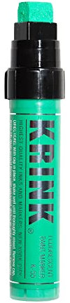 Krink K-55 Acrylic Paint Marker, 15mm block nib, Fluorescent Green (K-55 GREEN)
