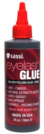 Sassi Salon Eyelash Glue, Dark, 2 oz Bottle by Sassi
