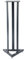 Power Acoustics SPS 025 (Münz) - Metall Lautsprecherständer, Schwarz