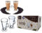 EVER RICH ® Latte Glass Coffee Cups Temperature Resistant Mugs for Tea Coffee Latte HOT Drinks Well AS Cold Drinks. (4 Glasses ONLY)