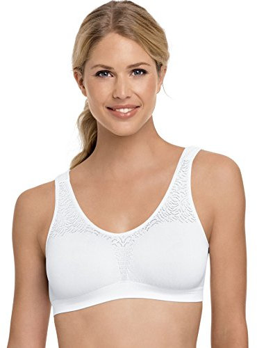Bali Women's Comfort Revolution Microfiber Crop Bra 103J L White