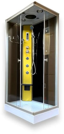 Duschabtrennung Modell Portofino Badewanne Hydromassage Hydromassageradio 100x70cm