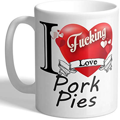 I Love Mugs - I F*cking Love Pork Pies - Mug, Ceramic, 11fl.oz.
