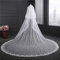 Brautschleier 3.5M Lange Hochzeit Schleier Weiß/Elfenbein Spitze Rand Hochzeit Zubehör Braut Schleier mit Kamm, Ivory, 3.5 * 3m