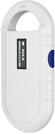 RFID Leser, Tragbarer Tier Chip Leser Haustier Mikrochip Scanner Universaler RFID Leser für ISO 11784/11785, RFID Hintergrundbeleuchtungs Bildschirm FDX B ID64