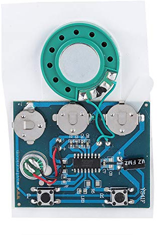 30s Music Sound Sprachaufnahmemodul Device Chip, Music Sound Wiedergabemodul Voice Module Chip 0.5W mit Knopfakku (# 1)