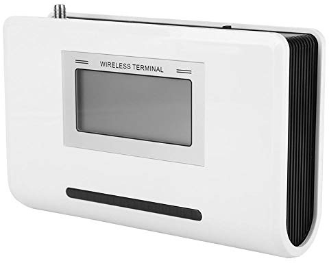 MAGT Llamador de Terminal Inalámbrico gsm, Terminal Inalámbrico Fijo Pantalla LCD Detección Automática de Vigilancia Integrada para Teléfonos Fijos, Alarmas