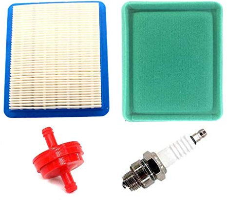 AISEN Luftfilter mit Zündkerze Benzinfilter für Rasenmäher Briggs & Stratton Quantum Motor 3,5-6,5 PS Sabo SA 31749 LG491588JD SA26547 SAA31749