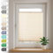 Sonello Cortina Plisada sin taladrar 40cm x 100cm Beige, Estor Enrollable para Puerta y Ventana persianas protección de la intimidad protección Solar