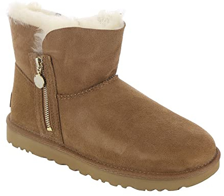 UGG Damen Bailey Zip Mini Classic Boot, Chestnut, 38 EU