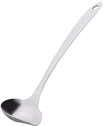 HSTYAIG Kitchen Stainless Steel Saucier Drizzle Spoon Mint Sauce Ladle Sauce with Spout (Upgrade Spoon)