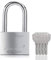 70mm Long Shackle Padlocks for Outdoor Use All Weather Resistant, Alloy Steel Heavy Duty Lock with 4 Keys
