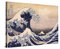 PICANOVA – Katsushika Hokusai – The Great Wave off Kanagawa 60x40cm – Bild auf Leinwand – Premium Kunstdruck Auf 2cm Holz-Keilrahmen Für Schlaf- Und Wohnzimmer – Klassische Kunst