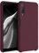 kwmobile Hülle kompatibel mit Samsung Galaxy A7 (2018) Hülle - Silikon Handy Case - Handyhülle weiche Oberfläche - kabelloses Laden - Tawny Red