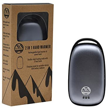 Six Peaks 2-in-1-Handwärmer & Powerbank – 4000 mAh Akku, elektrischer Handwärmer, USB-Körperwärmer, batteriebetrieben, ideal für Camping, Jagd, warmes Geschenk, Rot