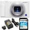 Sony ZV-1 Camera for Content Creators and Vloggers (White) Bundle with NP-BX1 Battery with Charger and 64GB Canvas Go Plus 170MB/s SD Card (3 Items)