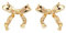 Ohrringe Damen,Glänzende Schleife Hypoallergen Ohrstecker Ohrringe Exquisiter Schmuck Für Frauen Dame Mädchen Valentinstag Geschenke (Gold)