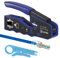 AVARTEK - Crimpatrice RJ45 passa-through per connettori CAT6a, CAT6, CAT5e, CAT5, per cavi di rete Ethernet professionali