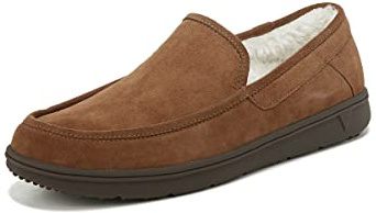 Vionic Men's Gustavo Slipper, Toffee Brown Suede, 10 UK