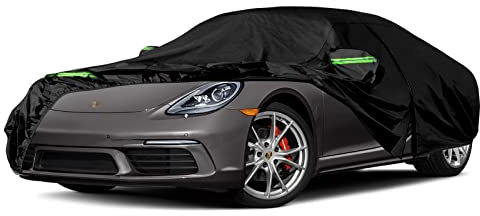 wasserdichte Autoabdeckung Kompatibel mit 718 Boxster/Cayman 986/987/981/982 Base/S/T/GTS 4.0/GT4/GT4 RS 1996-2022, Allwetter Autoabdeckungen mit Reißverschluss