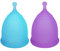 Menstrual Cups - Set of 2 Reusable Period Cups - Premium Design with Soft, Flexible, Medical-Grade Silicone + 1 Storage Bag (2 Large)