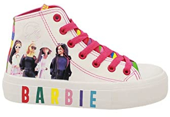 Sneakers Hohe Frühling Sommer Barbie Weiß, Weiß, 33 EU