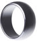 Breiter Ring aus echtem Hämatit glatt grau rund unisex Steinring Fingerring, Ringgröße:Innenumfang 66mm ~ Ø21.0mm
