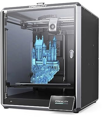 Creality K1 MAX 3D Drucker bei 600mm/s Druckgeschwindigkeit, FDM Drucktechnik mit Doppel Lüfternkühlung,2000mm/s² Beschleunigungen,Fernsteuerung mit WiFi-Verbindung,Z-Achse Position