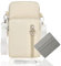 LYJOW Handytasche Zum Umhängen Damen Handy Tasche Umhängetasche Mit Geldbörse Zum Umhängen Mädchen Schultertasche Handytaschen Verstellbar Schultergurt Armtasche Sportarmband (Cremefarben)
