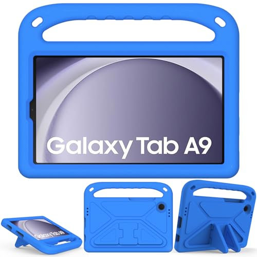 XunyLyee Kids Case for Samsung Galaxy Tab A9 8.7 inch 2023 SM-X110/ SM-115 Cover, Blue