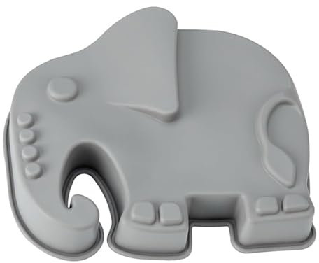 AD-BCrbgen Kreative 3D-Silikon-Kuchenform, Tierformen, Elefanten-Eulen-förmige Geleeformen, Hochtemperatur-Kuchenformen (Color : Elephant)