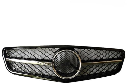 parachoques central parrilla Para Merced&es para Benz Clase C W204 C180 C200 C300 2008-2014, radiador de parachoques delantero, rejilla de carreras W204, parrilla delantera de coche, estilo AMG C63 (