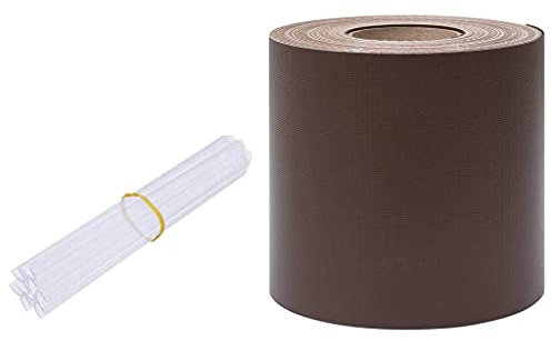 vidaXL Garten-Sichtschutz PVC 70x0,19 m Braun