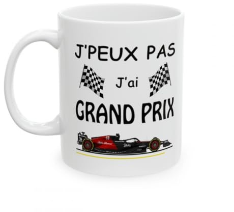 Jm-Déco Mug Formule 1 - J'peux pas j'ai grand prix - Tasse originale en céramique - Plusieurs modèles (Modèle 8)