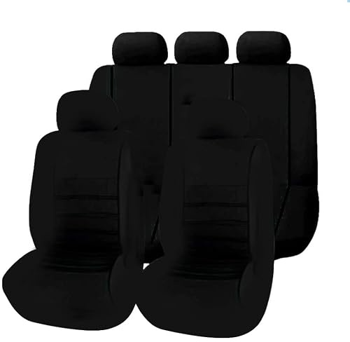 WITH001 Auto Sitzbezüge für Subaru XV I 2011 2012 2013 2014-2018, Bequem und Atmungsaktiv Stoff Seat Schonbezüge Innenraum Auto-Schonbezüge Zubehör,A Black