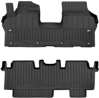 Fußmatten Gummimatten kompatibel mit VW ID Buzz 2022-2025 OMAC Premium 3D Schwarz TPE 2 TLG