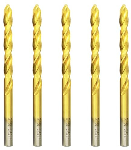 Forets à métaux HSS Titane Professional Forets à Métaux en Acier Inoxydable, Standard DIN 338