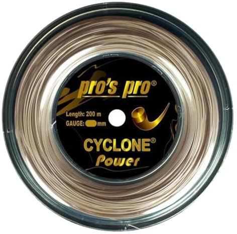 Generisch Pros Pro Cyclone Power - Corda da tennis, 1,25 mm, 200 m