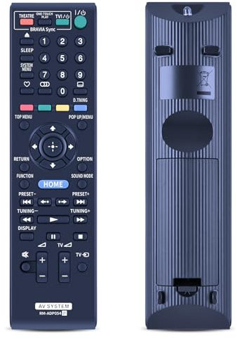 DVD-Fernbedienung Ersatz für Sony Blu-ray DVD Heimkino-Systeme RM-ADP054 Fernbedienung, kompatibel mit BDV-T37 BDV-E670W BDV-E370 BDVE-370 HBD-E370 BDV-E970W RMADP054