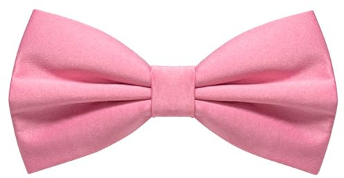 JEMYGINS Papillon da uomo disponibile in tinta unita, Colore: rosa., M