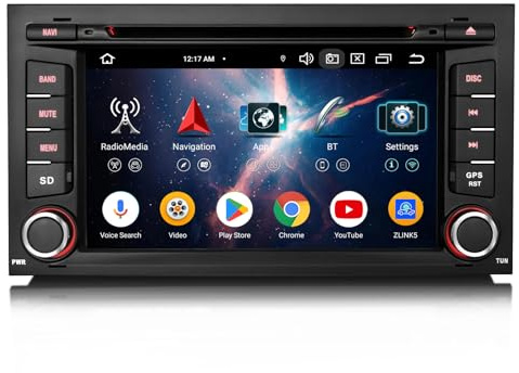 4GB+64GB Android 16 DAB+ Autoradio Für SEAT Leon 2013-2018 mit GPS Navigation Wireless CarPlay Android Auto WiFi 4G Bluetooth 5.0 DSP CANBus DVD USB AM/FM RDS Radio Kamera Acht-Kern 7 Bildschirm HD