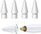 4 Packs Pointes de Rechange Compatible avec Apple Pencil 2e Génération Apple Pencil 1re Génération Pointes, D'embouts Ordinaires Haute Sensibilité et D'embouts Métal Plus Longs et Résistants