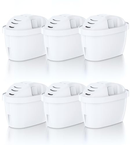 Molifal Cartouches de Filtre à Eau Compatibles avec BRITA MAXTRA+|Recharge Brita Économique pour Carafe Filtrante|Alternative à Cartouche Brita|Pack de 6