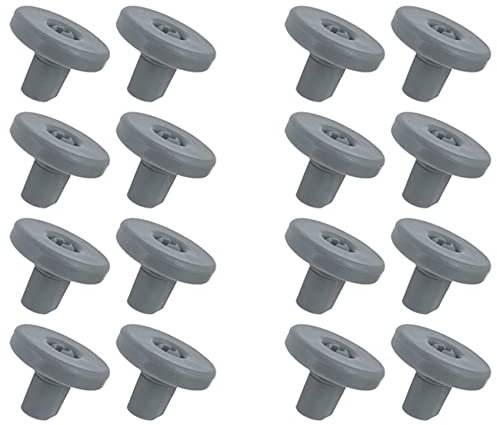 Pyugxab 16X roulettes de Panier pour Lave-Vaisselle, Roues de Lave-Vaisselle Roue de Panier Inférieure pour Favorit Roue de Lave-Vaisselle